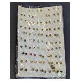 Multicolor Rhinestone Stud Earrings Set