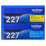 Brother TN227 Yellow & Cyan Toner Cartridge Set