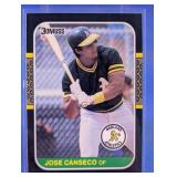 2ND YR CARD 1987 DONRUSS JOSE CANSECO