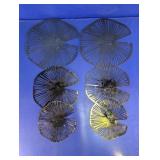 Metal Lotus Leaf Wall Decor