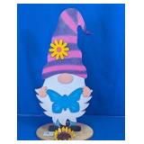 Freestanding Wooden Spring Gnome