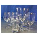 Clear Glass Drinkware Assortment