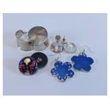Silver Tone & Statement Earring Assortment
