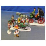 Christmas Horse Carriage Figurine Assortment