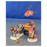 Flower Market Vendor & Winter Figurine Assortment