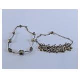 Silver Tone Necklace & Bracelet Assortment