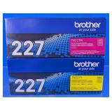 Brother TN227 Magenta & Yellow Toner Set
