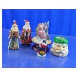 Assorted Santa Claus Christmas Decorations