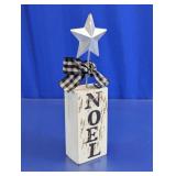 Rustic Noel Wooden Block Decor