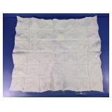 White Crocheted Square Rug