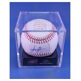 Framber Valdez Signed No-Hitter Baseball in Case