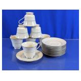 Noritake Ivory China Tea Cup and Saucer Set