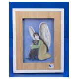 Framed Angel and Dog Print