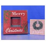 Hobby Lobby Christmas Frame & Wreath Sign