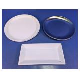 Mixed Round & Rectangular Serving Trays