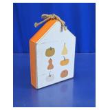 Quill to Paper Pumpkin Wood Hanging Decor