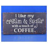 Hobby Lobby Distressed Coffee Wood Wall Sign