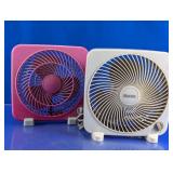 Massey Portable Personal Box Fans Duo