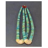 Vtg Navajo Turquoise Jacia Set