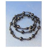 Signed Kenneth Lane 36" Faceted Necklace