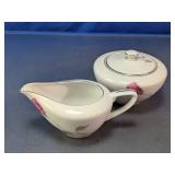 Contour Rose Porcelain Creamer & Sugar Bowl