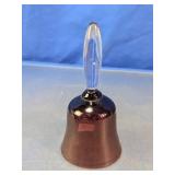 Cranberry Art Glass Handbell