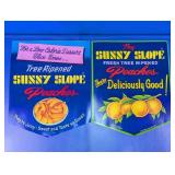 Sunny Slope Peaches Advertising Signs