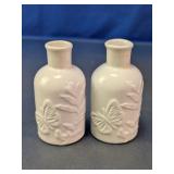 Porcelain Butterfly Vase Pair