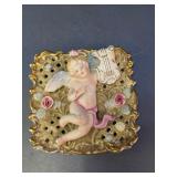 Ucagco Cherub Porcelain Wall Plaque