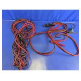 Assorted Jumper Cables & Battery Clamps