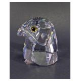 Swarovski Crystal Falcon Head Figurine
