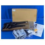 Wooden Strap Floating Bookshelf Set