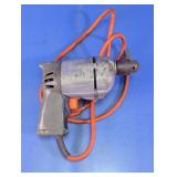 Vtg Aluminum Corded Electric Pistol Grip Drill