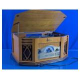 Emerson NR303TT Wooden Record Player & Radio