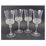 Crystal Cut Stemware Wine Glasses