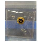 Lions Club Gold-Tone Enamel Lapel Pin