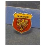 Frankfurt Eagle Crest Enamel Lapel Pin