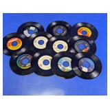 45 RPM Vinyl Records Country and Rock Collection