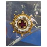Vintage American Red Cross 50 Miles Swim Pin