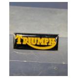 Triumph Black & Gold-Tone Lapel Pin