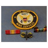 U.S. Navy Military Insignia & Ribbon Set