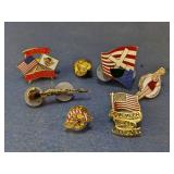Assorted Military & Patriotic Lapel Pins