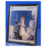 Framed NASA Space Shuttle Discovery Photograph