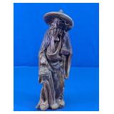 Vtg Asian Wise Man Elder Ceramic Figurine
