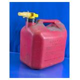 Red 5-Gallon Gasoline Plastic Fuel Can