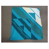 Blue & Teal Crocheted Blanket