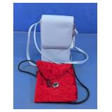 Light Blue & Red Crossbody Bags Set