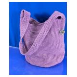 The Sak Originals Purple Crocheted Shoulder Bag