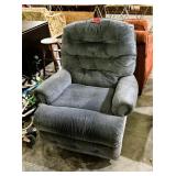 Blue Swivel Recliner