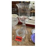 2 Pcs Clear Glass Pitcher & Glass Holder